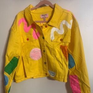 Dolls Kill x Zig Zag Retro Multi Trucker Jacket